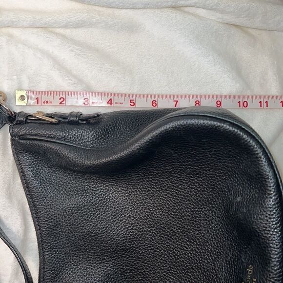 Kate Spade Black Leather Shoulder and Crossbody Purse Top Zip Closure - Picture 12 of 13